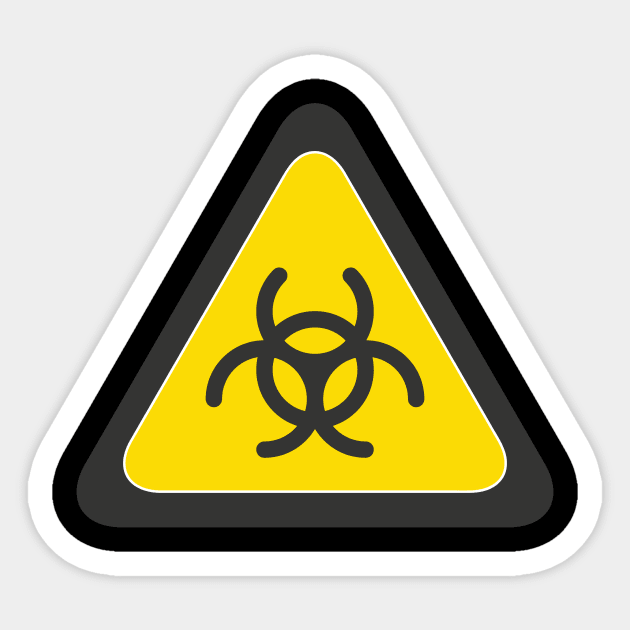 Biohazard Sign Sticker by emma17